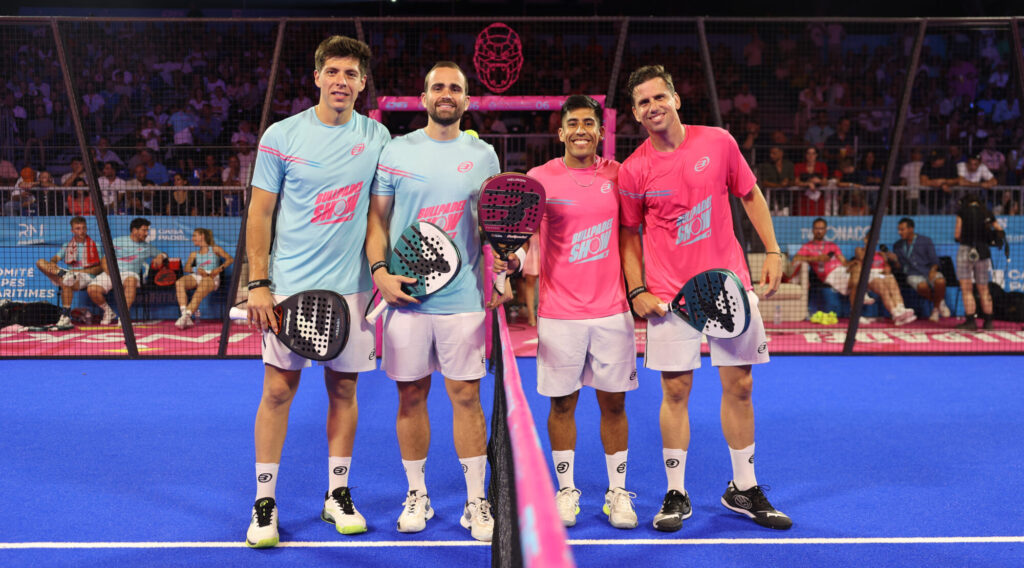 Chingotto/Navarro VS Blanqué/Tello au BullPadel Show de Juan les Pins