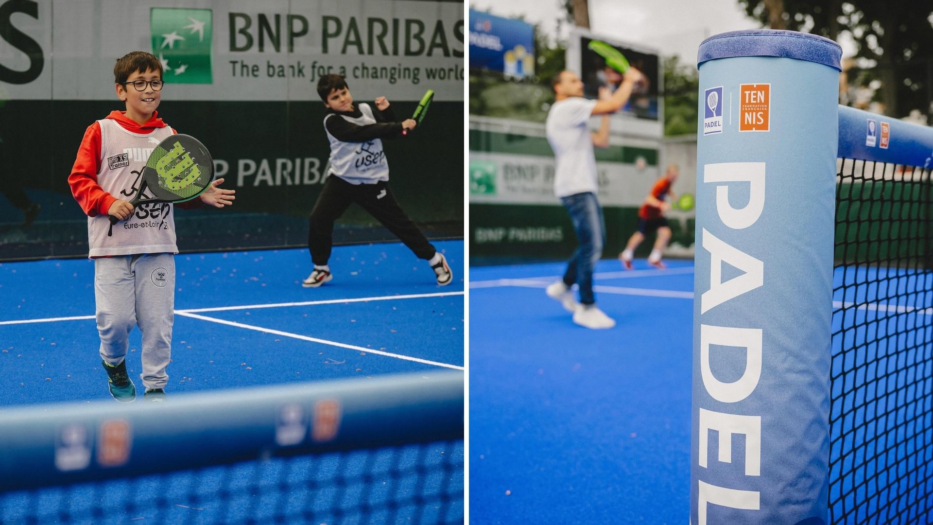 Entre deux matchs de tennis le padel s’invite à Roland-Garros