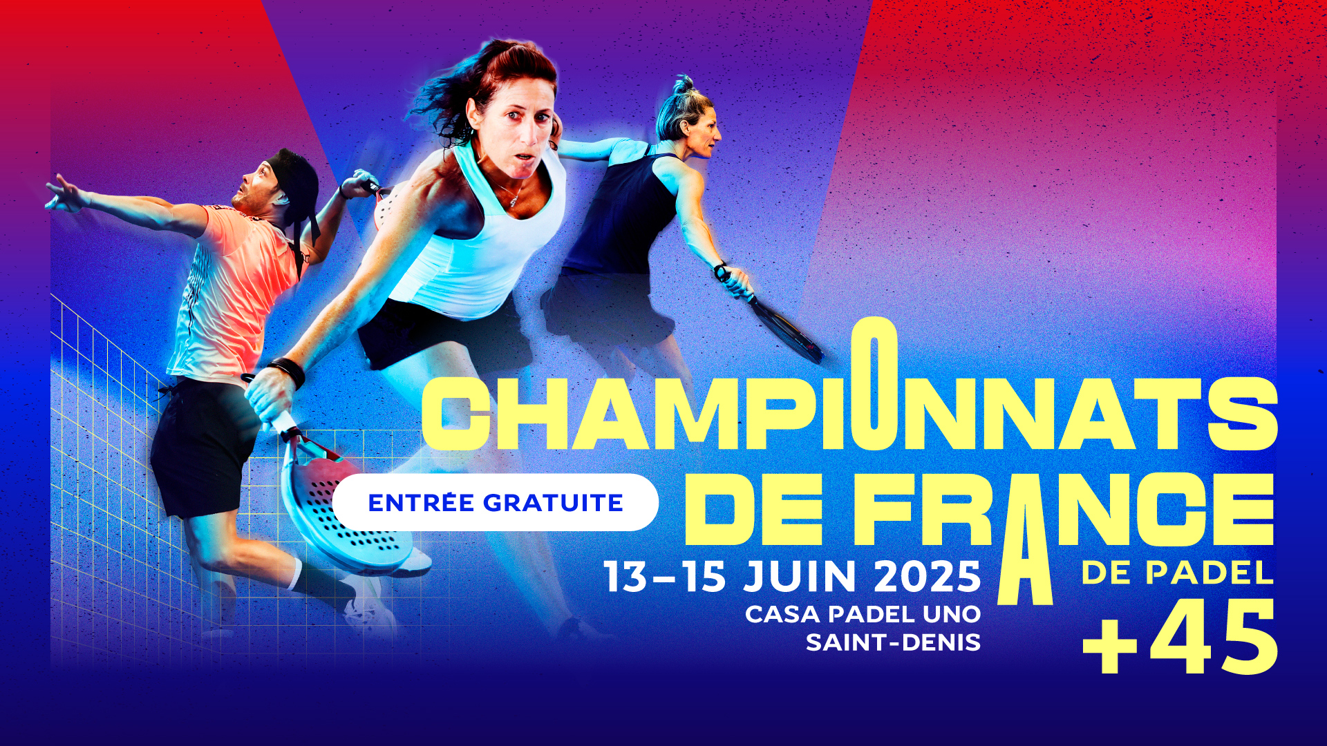 Els Campionats de França +45 anys per parelles 2025 arriben a Casa Padel