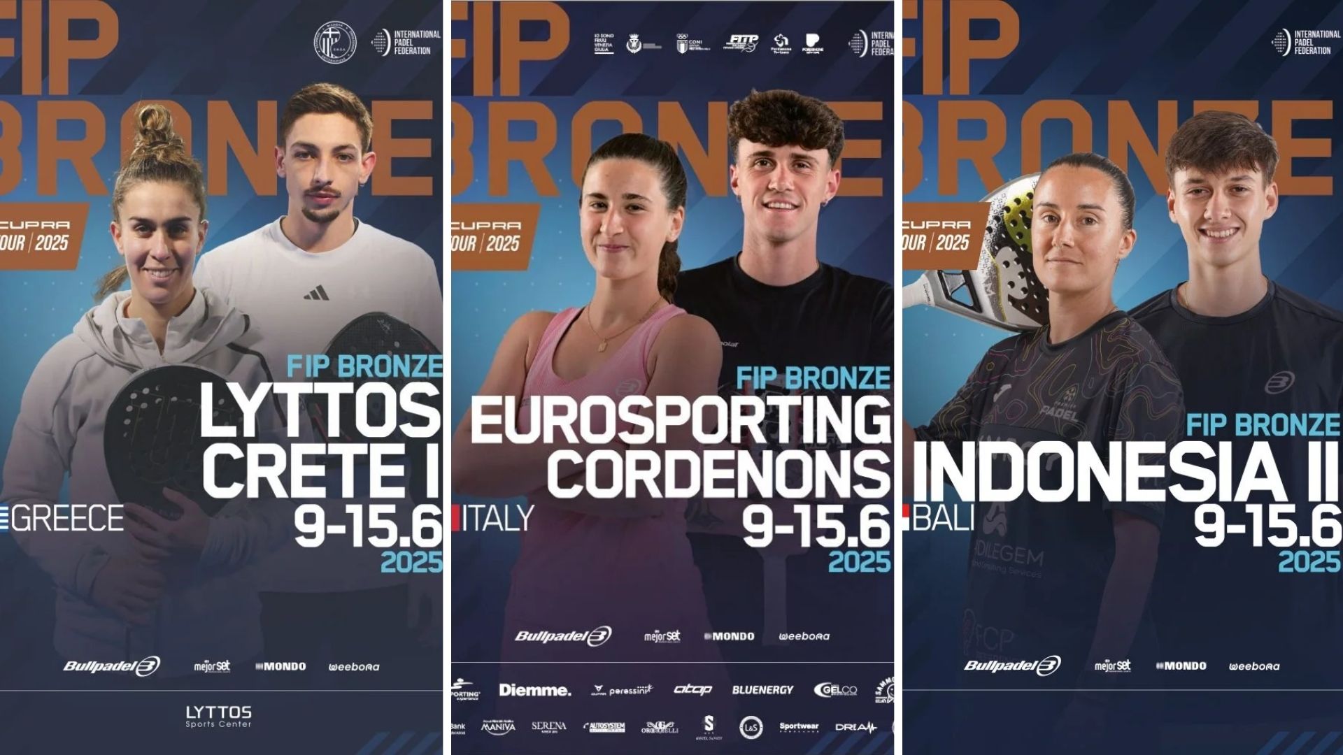 FIP Tour - Una setmana plena per als francesos compromesos a Itàlia, Indonèsia i Creta