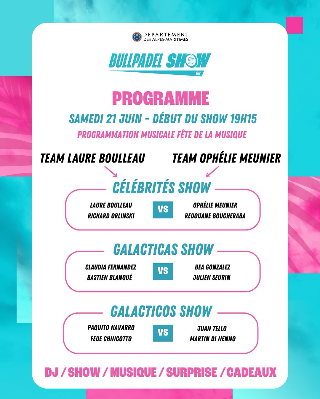Programa Bullpadel Show dia 2