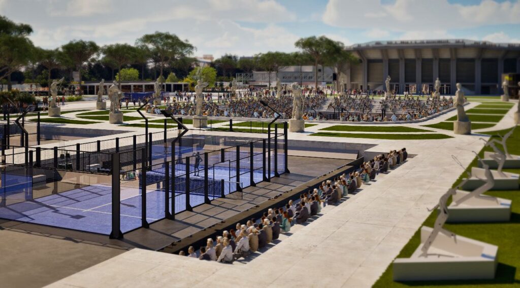 pistes Roma s'adapta al padel: el Foro Italico passa del vermell al blau Italy Major Premier Padel