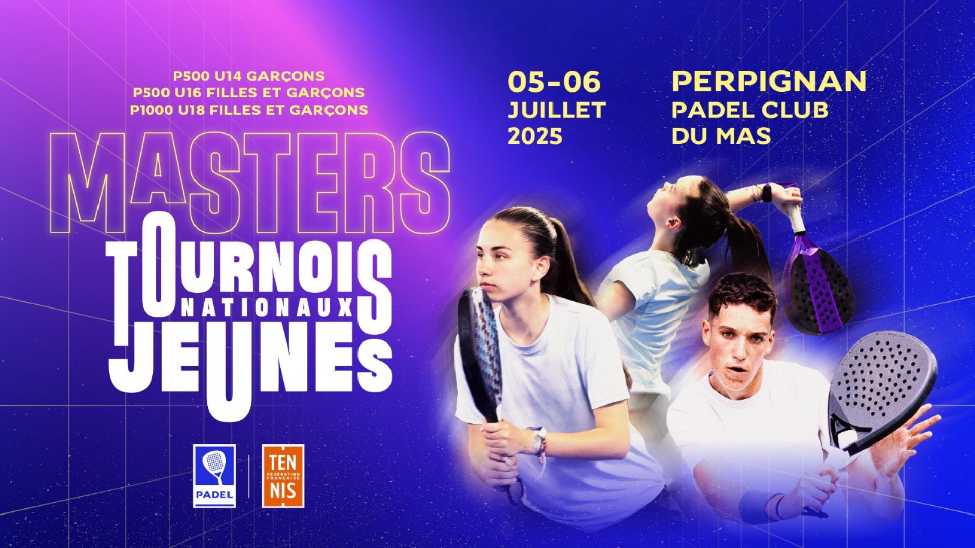 Place au grand rendez-vous du Master TNJ 2025 au Padel Club du Mas