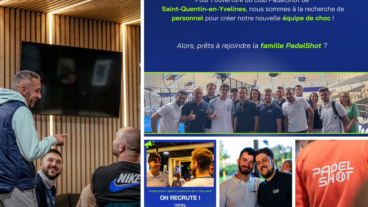 PadelShot recluta per a la inauguració del seu nou club a Saint-Quentin-en-Yvelines