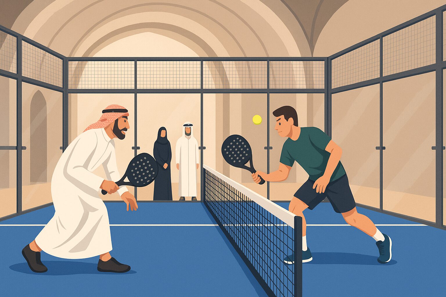 El pàdel al Pròxim Orient: un futur orientat cap a l'interior