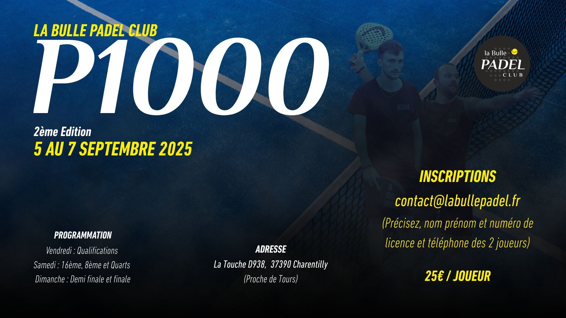 Qui pot fer caure els favors Garcia i Coulombeau al P1000 Bulle Padel Club?