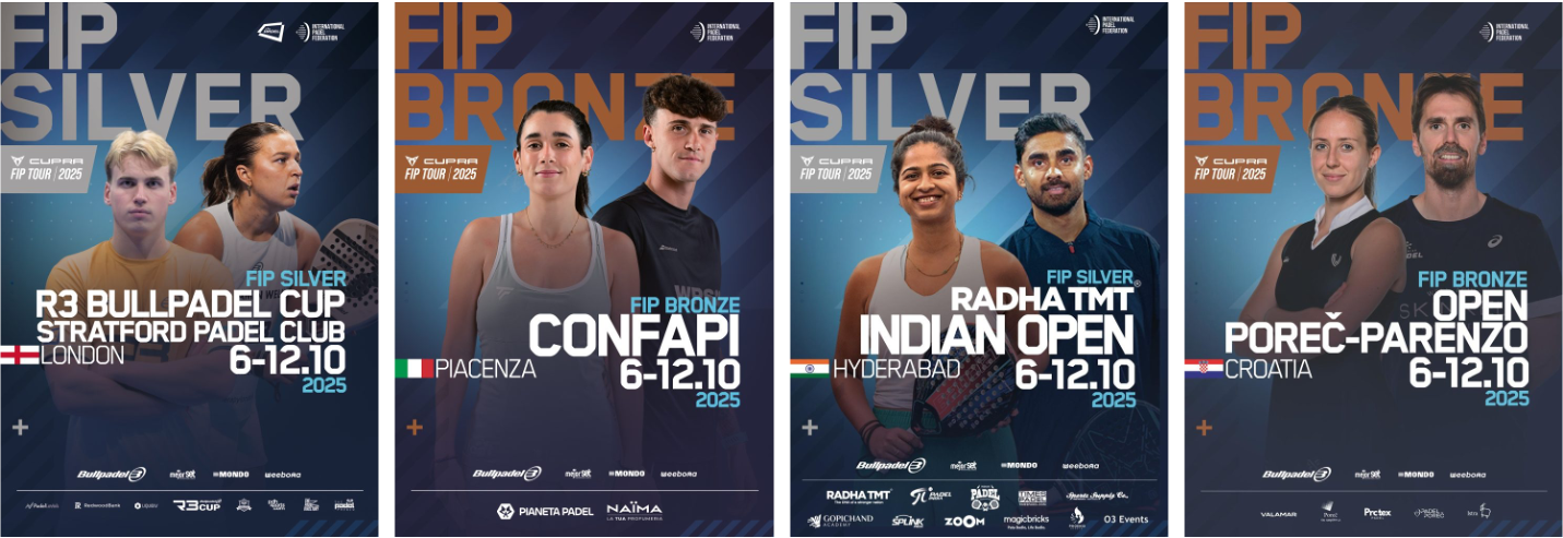 Cartells dels tornejos FIP de la setmana 05/10-12/10