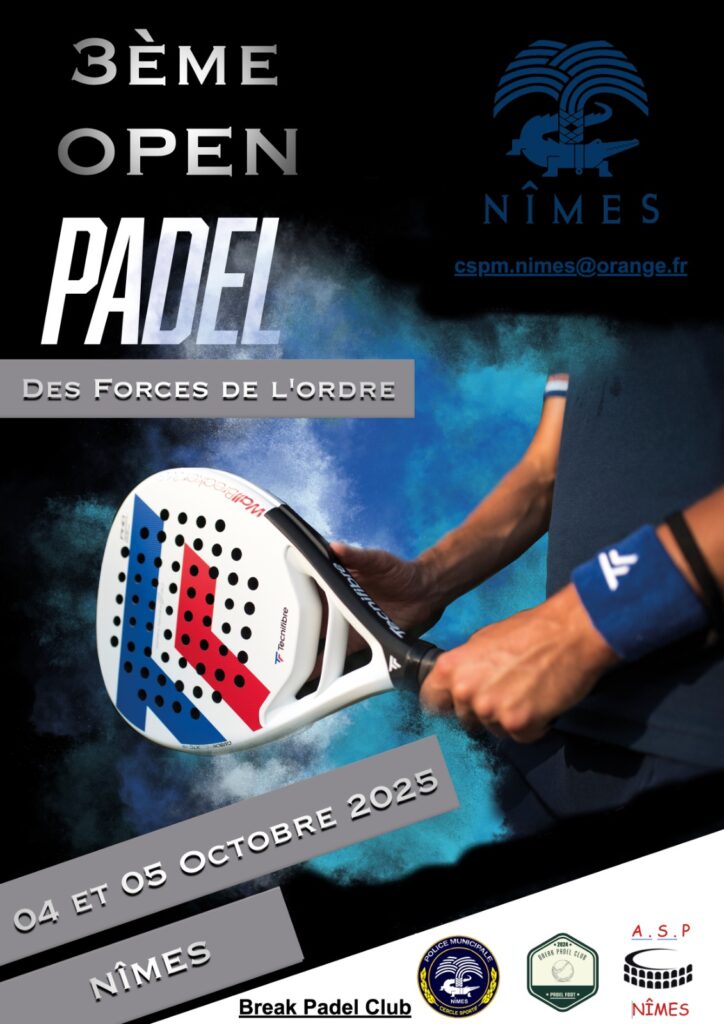 El 3r Open Nacional de les Forces de l'Ordre va fer sensació al Break Padel Club de Nîmes