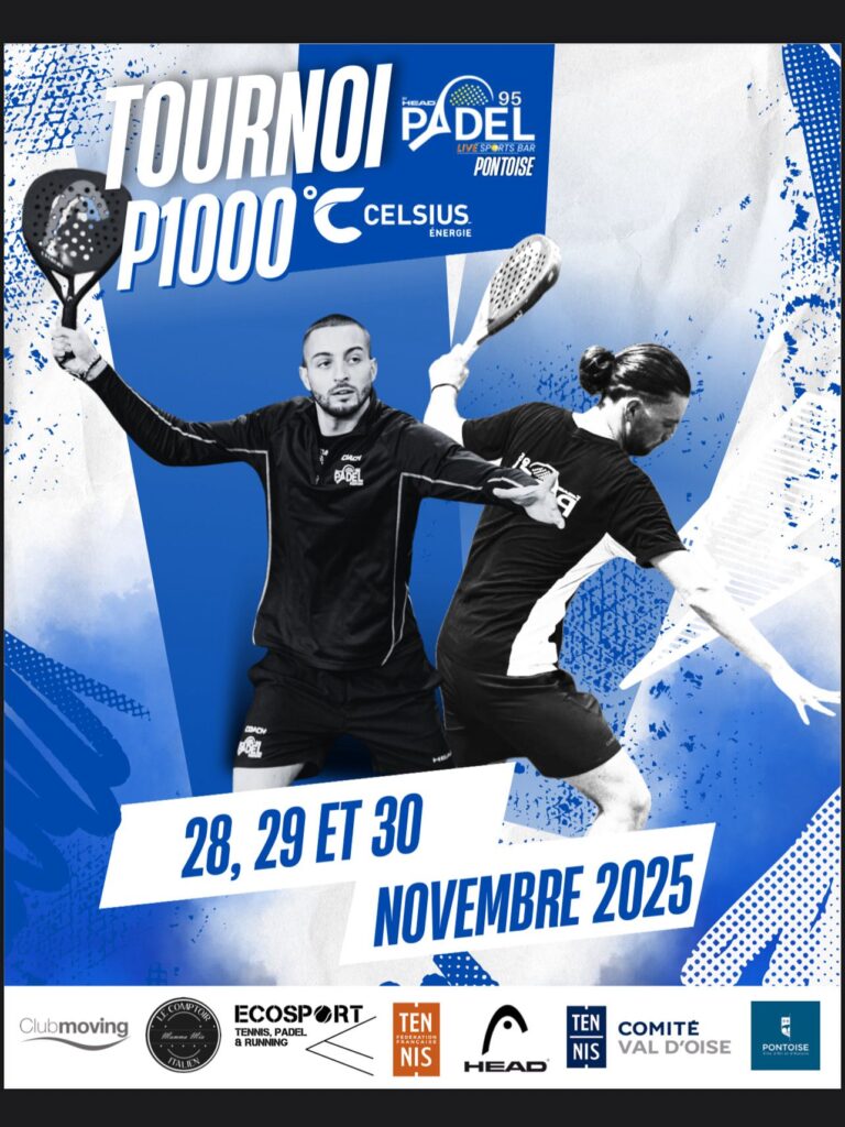 P1000 Padel 95: cap de setmana de competició al Val-d’Oise del 28 al 30 de novembre