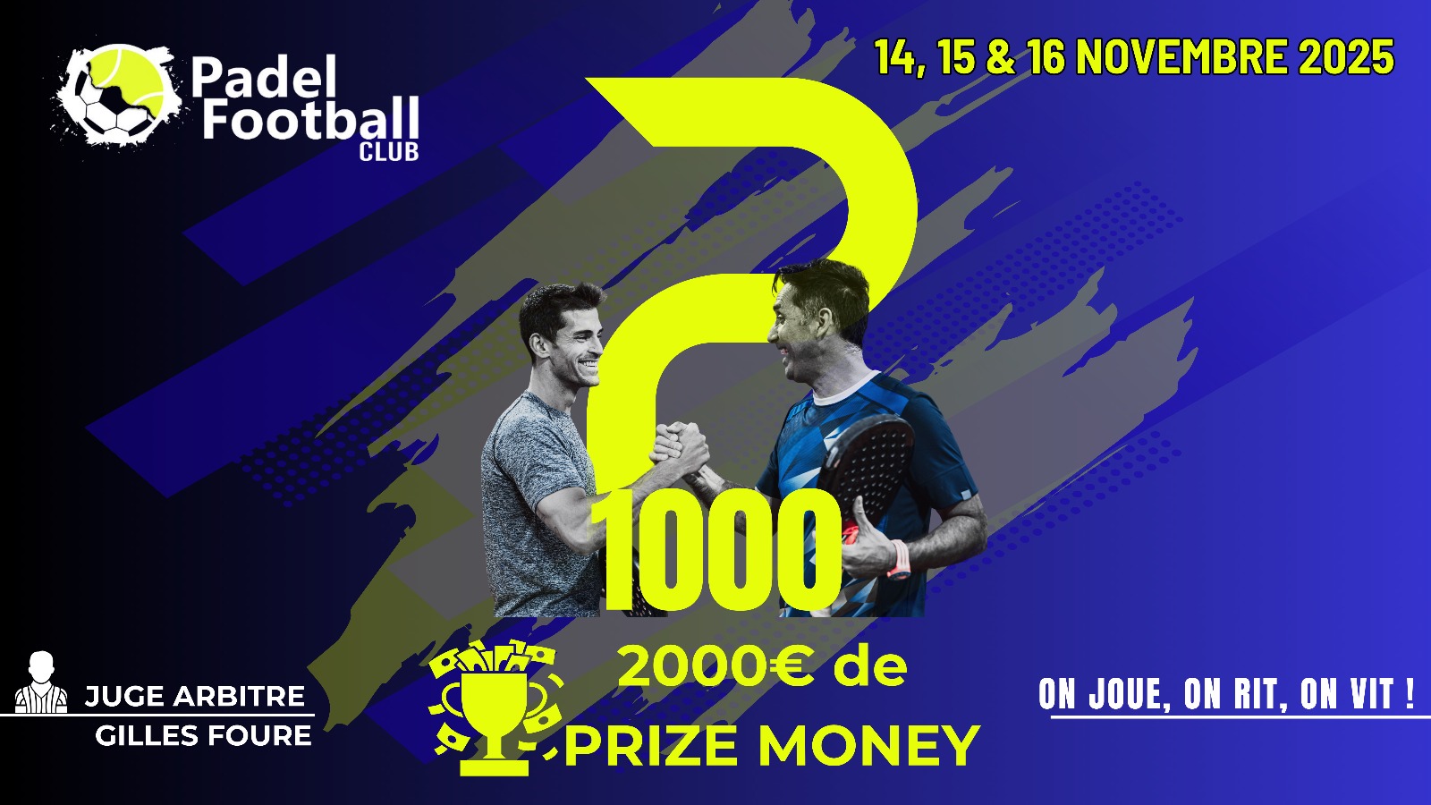 Qui aixecarà el trofeu al P1000 del Football Padel Club?