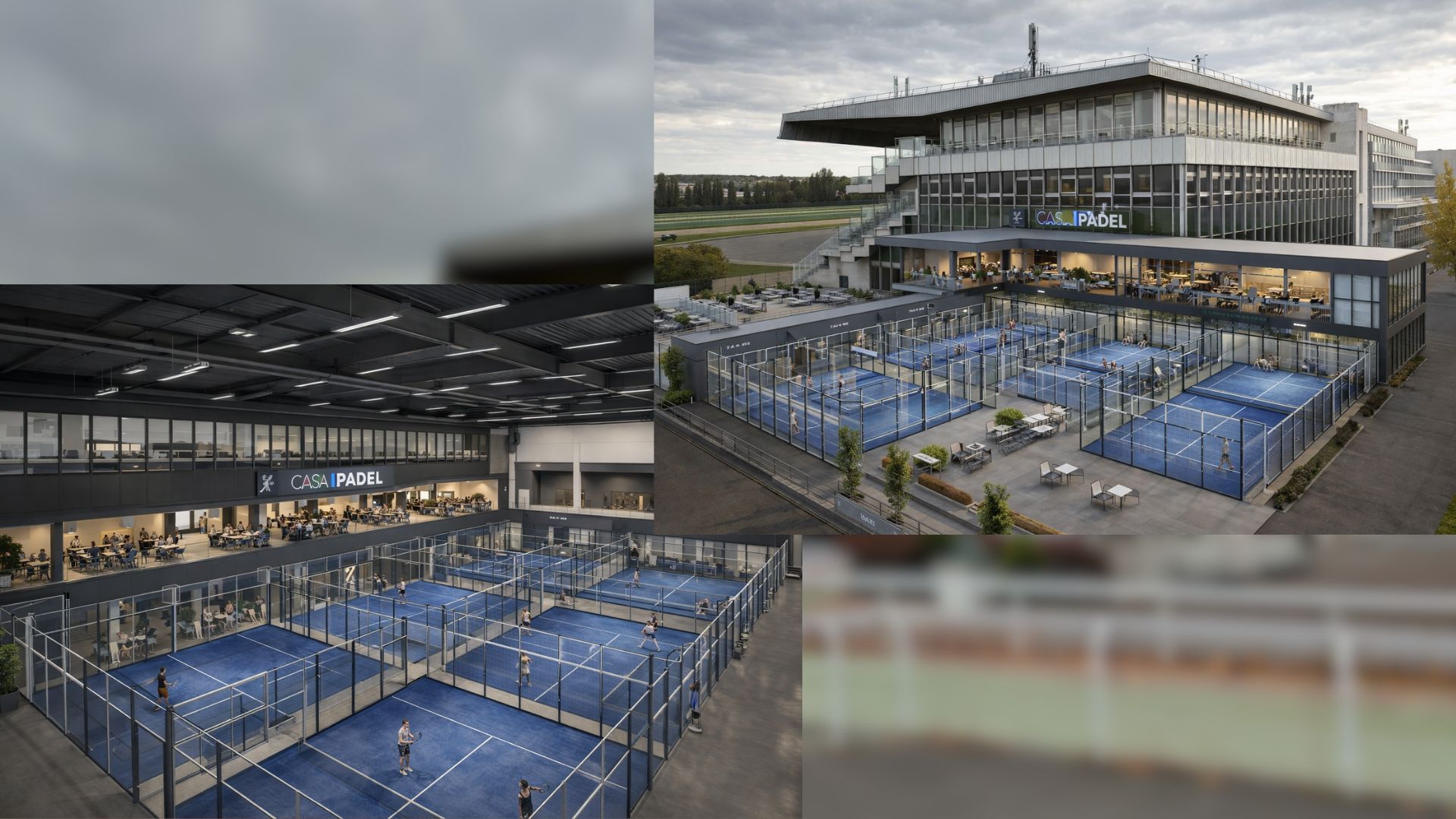 Casa Padel: el club de pádel indoor de 12 pistas en el corazón del proyecto global del hipódromo de Maisons-Laffitte
