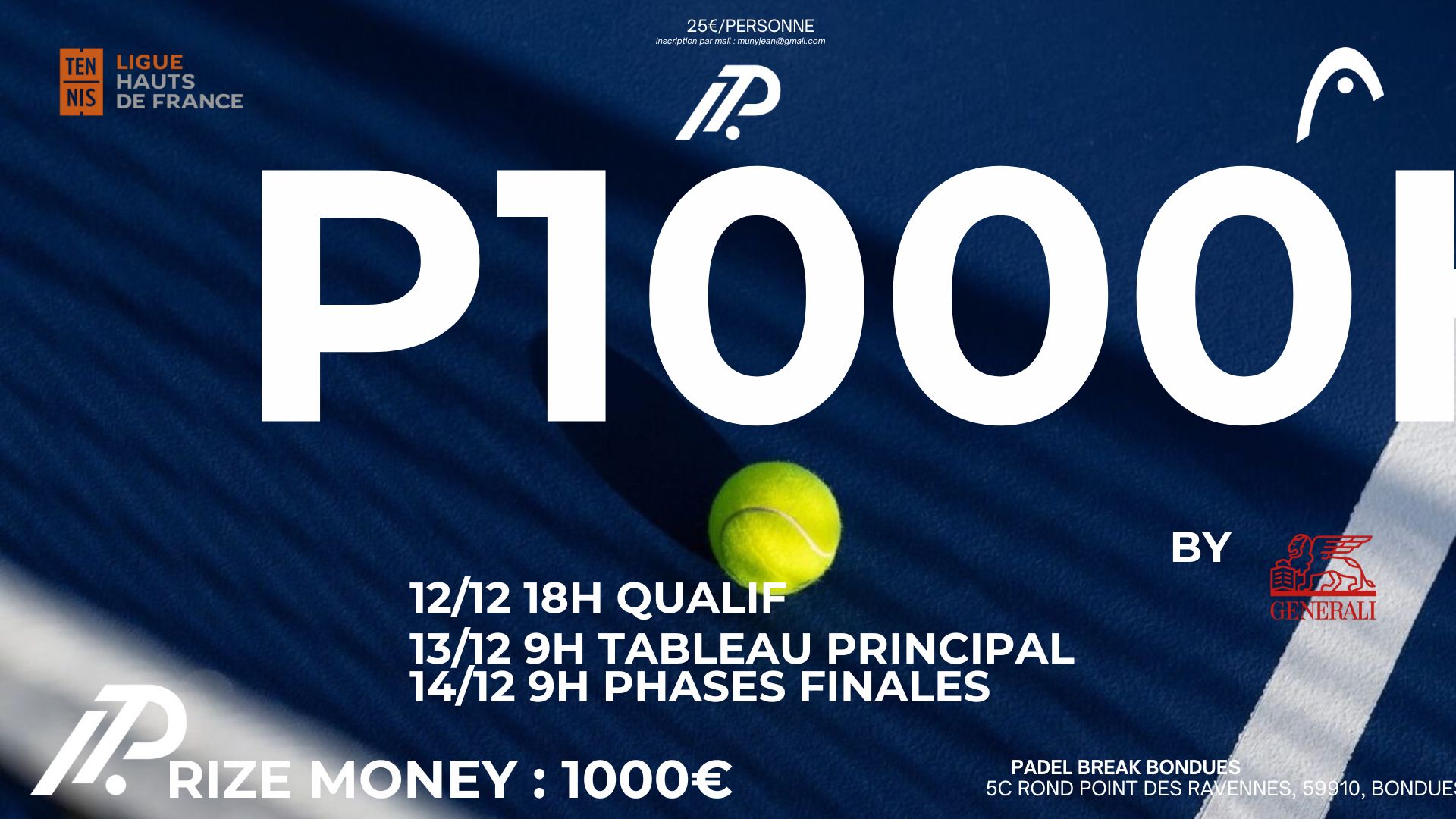 P1000 PadelBreak Bondues: una taula densa per l'únic P1000 del cap de setmana