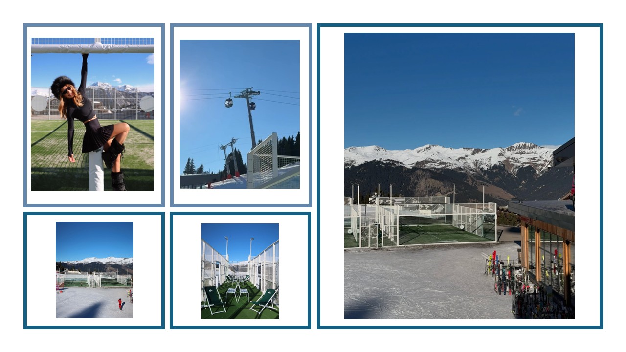 A l'Alpe d'Huez, dues noves pistes de padel instal·lades a 1.860 metres d'altitud