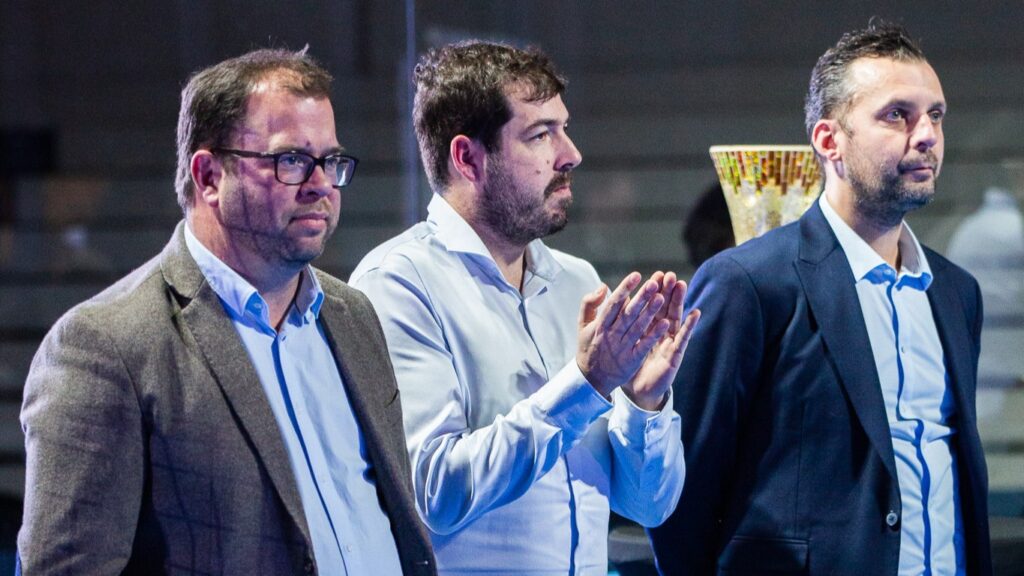 Viking Event – Thomas Lamora (estratègia / màrqueting), Julien Georges (comunicació / organització) i Jimmy Devaux (col·laboracions / VIP)