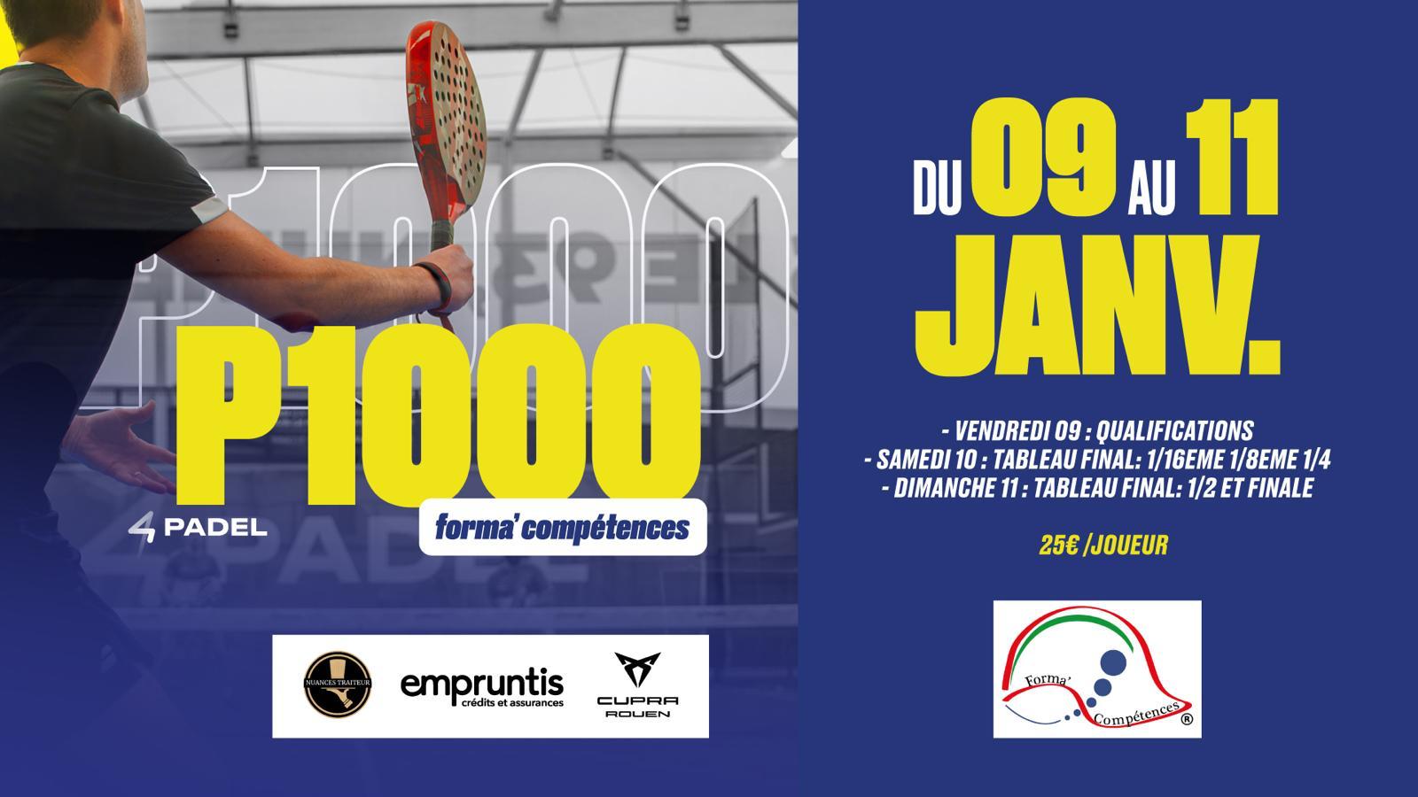 P1000 4PADEL Rouen Petit-Quevilly